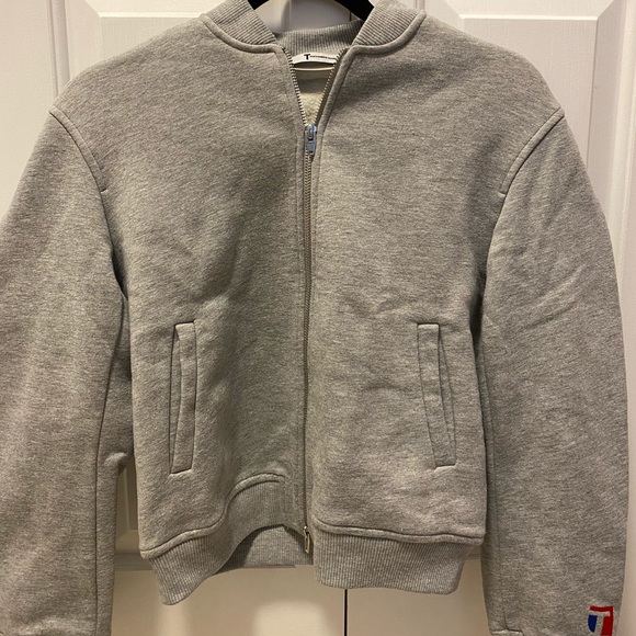 T by Alexander Wang Gray Neoprene Jacket XS - Picture 5 of 6